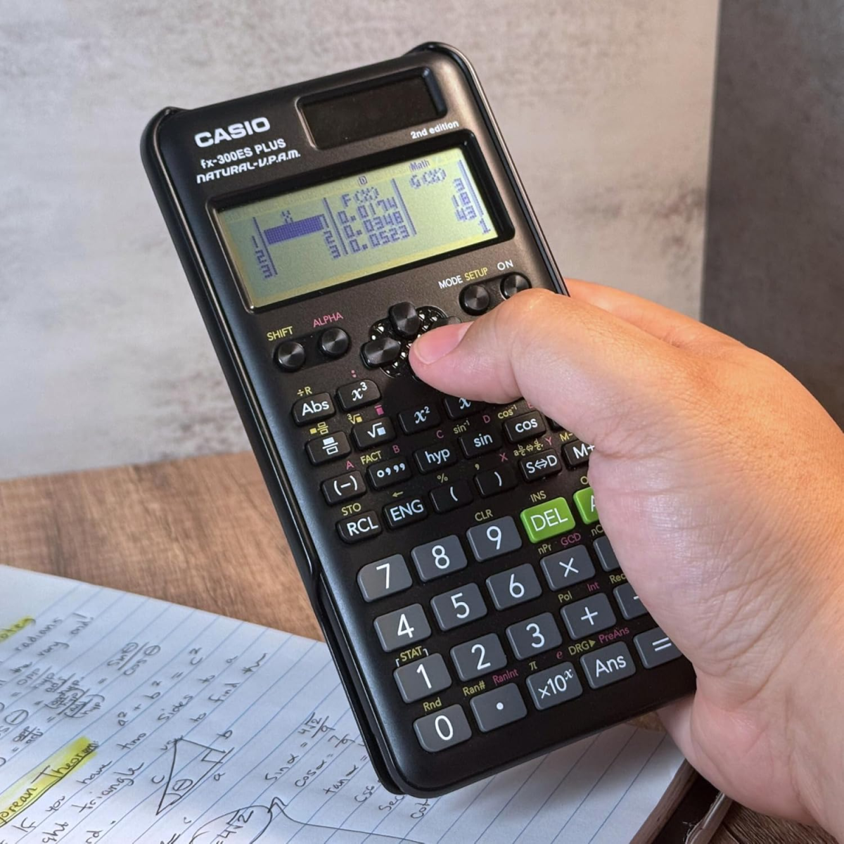 Casio Fx-300Es Plus 2Nd Edition, Standard Scientific Calculator, Black