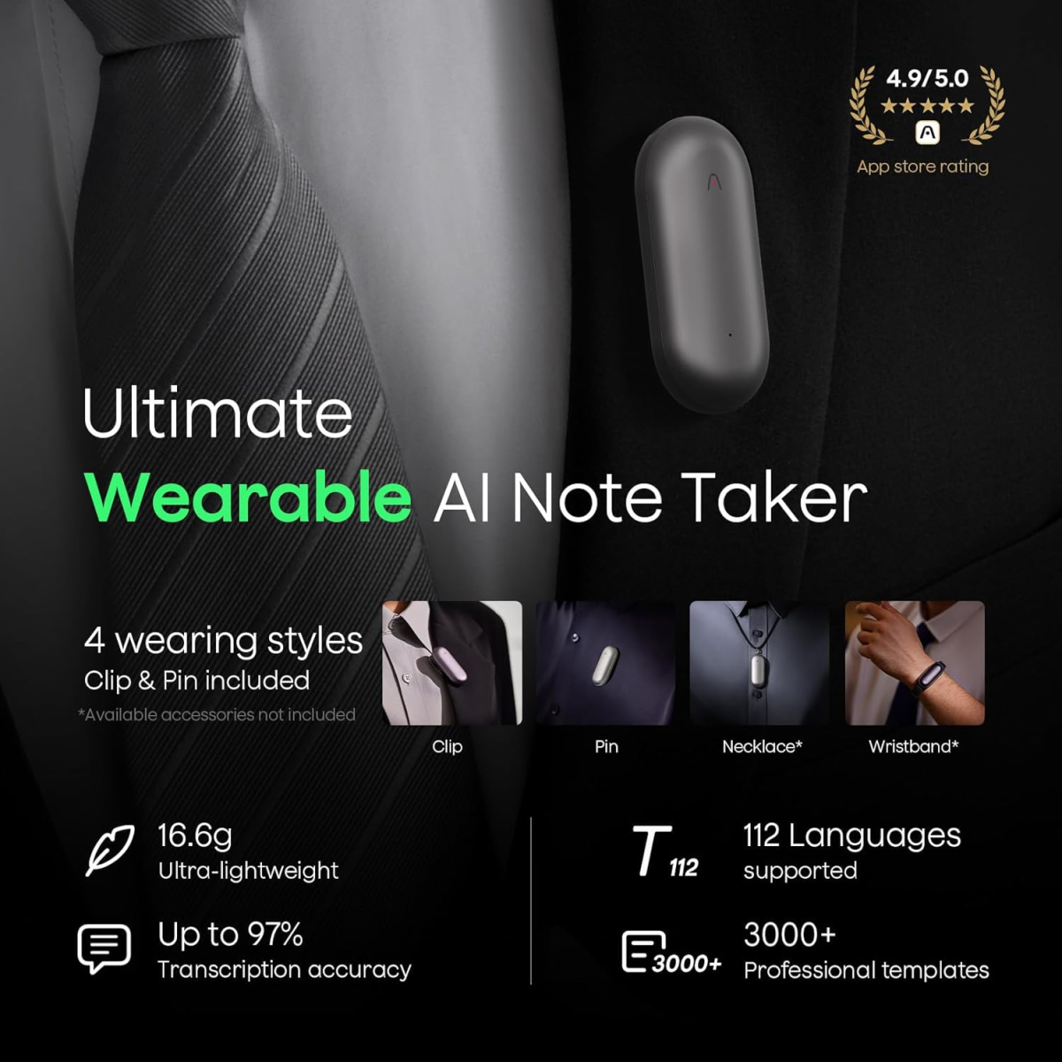 Plaud Notepin Ai Voice Recorder