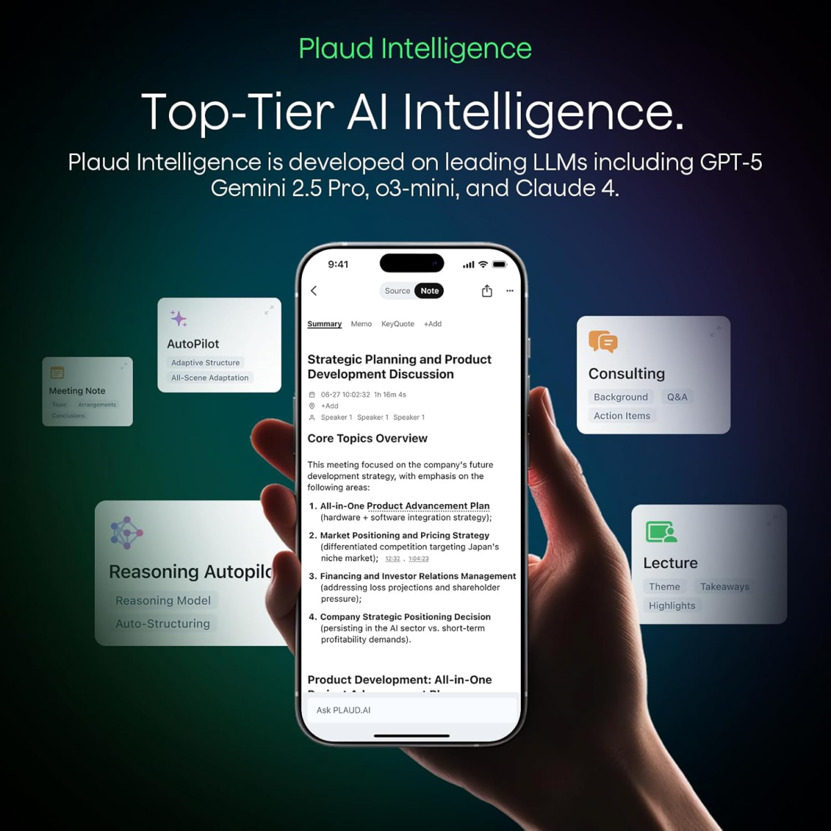 Plaud Notepin Ai Voice Recorder