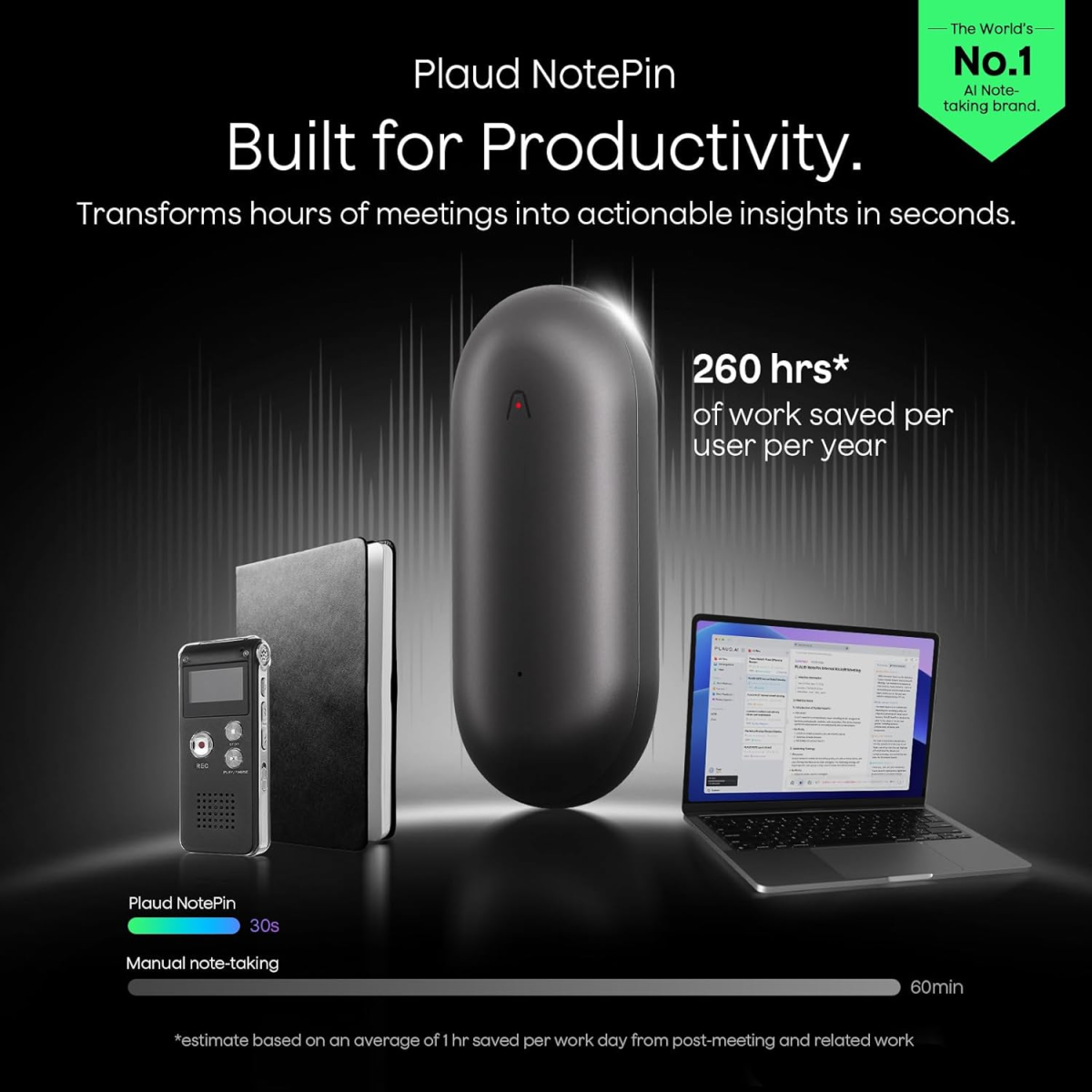 Plaud Notepin Ai Voice Recorder