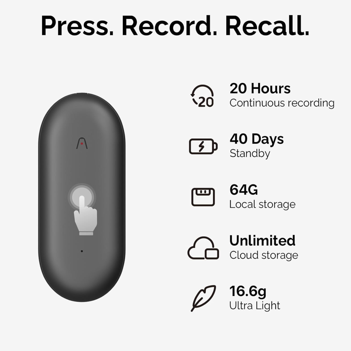 Plaud Notepin Ai Voice Recorder
