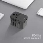WiWU 45W Fast Charger Universal Travel Adapter (1)