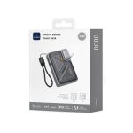 بنك الطاقة المغناطيسي WiWU Wi-P057 Knight Series 10000mAh مع حامل قابل للطي وشحن سريع 35 واط
