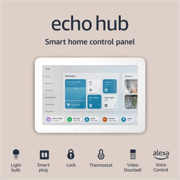 Amazon Echo Hub 8” smart home control panel with Alexa