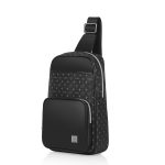 WiWU Master Fingerprint Lock Crossbody Chest Bag - Black