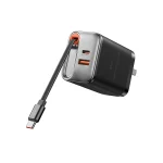 WiWU WI-G020 Helix 67W GaN Fast Charger - Black