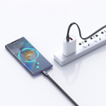 WiWU Wi-C004 Bravo 60W PD Type-C to Type-C Flat Charging Cable 1m