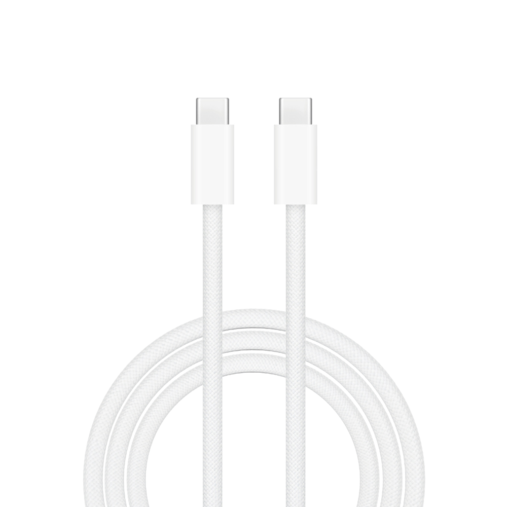 Wiwu Wi-C032 Classic 60W Type-C To Type-C Fast Charging Cable 1.5M - White (2) Wiwu Wi-C032 Classic 60W Type-C To Type-C Fast Charging Cable 1.5M - White