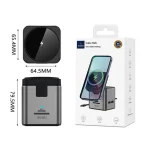 WiWU Wi-W025 Cube Hub 9 في 1 محطة إرساء متعددة المنافذ مع شاحن لاسلكي