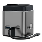 WiWU Wi-W025 Cube Hub 9 في 1 محطة إرساء متعددة المنافذ مع شاحن لاسلكي