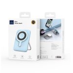 WiWU Wi-P018 Elite Power Bank 10000mAh Strong Magnetic Wireless Charging With Stand
