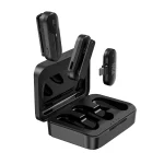 WiWU Wi-WM002 Lightning Duo Wireless Mini Microphone - Black