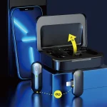WiWU Wi-WM002 Lightning Duo Wireless Mini Microphone - Black