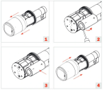 ISEO Libra LE60 Smart - Electronic cylinder battery change
