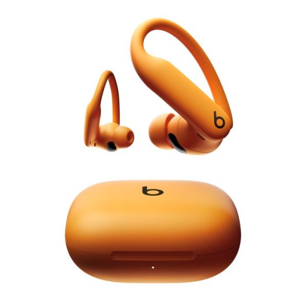 سماعات Beats Powerbeats Pro 2 اللاسلكية مع البلوتوث وعزل الضوضاء، وجهاز مراقبة معدل ضربات القلب - برتقالي كهربائي