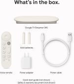Google TV Streamer 4K Fast Streaming Device in 4K HDR 32 GB of Storage