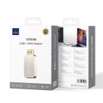 WiWU WI-HB004 Infinite USB C to HDMl Adapter - Titanium Gold