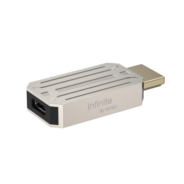 محول WiWU WI-HB004 Infinite USB C إلى HDMl - Titanium Gold