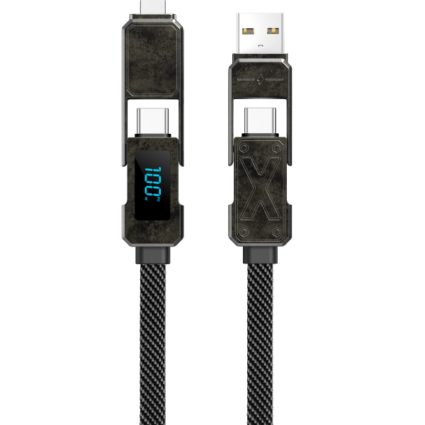 WiWU Wi-C039 Titan 100W USB إلى Type-C، من type-C إلى كابل شحن سريع 15 سم