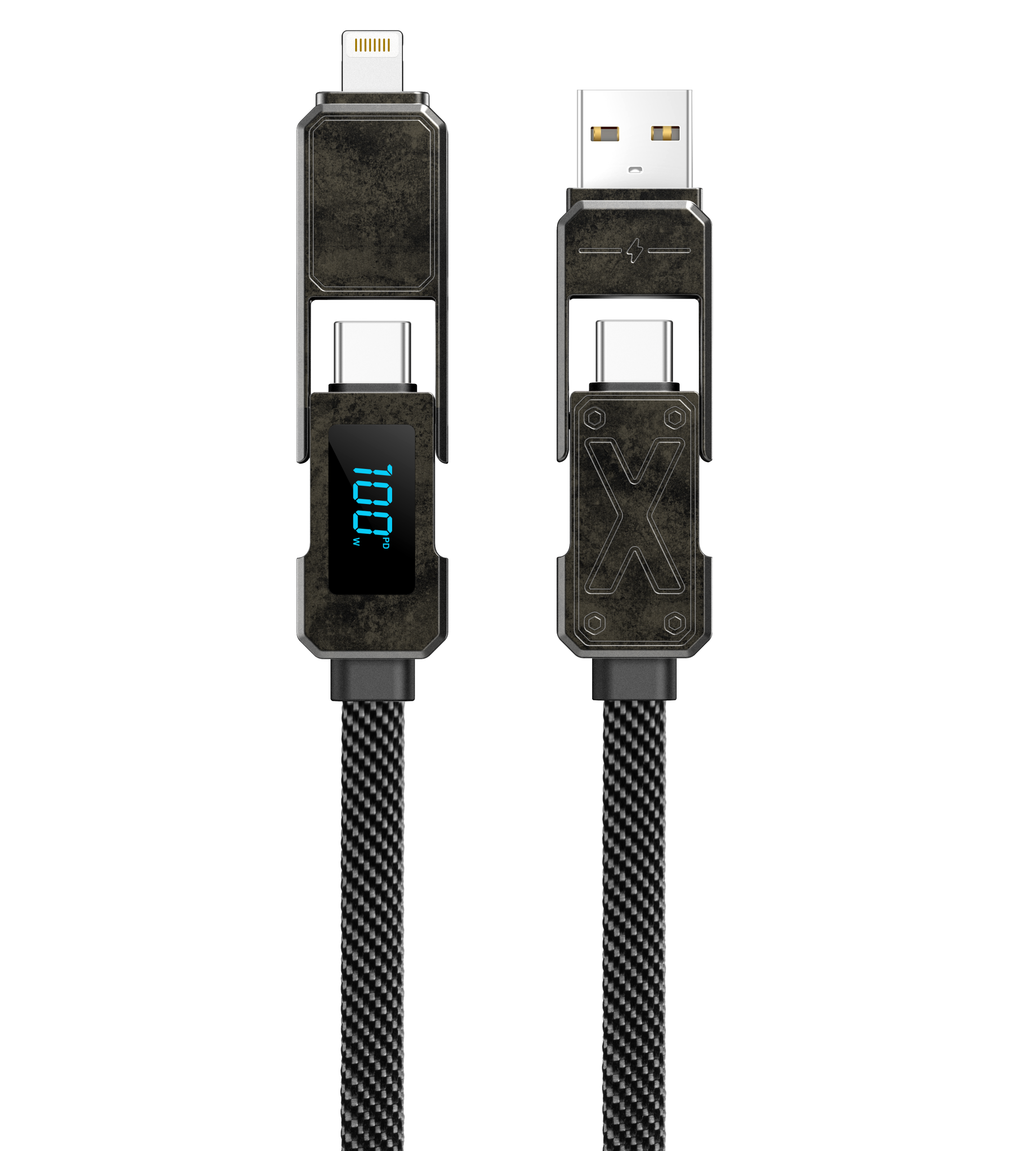Wiwu Wi-C039 Titan 100W Usb To Type-C, Type-C To Lightning-Fast Charging Cable 15Cm (1) Wiwu Wi-C039 Titan 100W Usb To Type-C, Type-C To Lightning-Fast Charging Cable 15Cm
