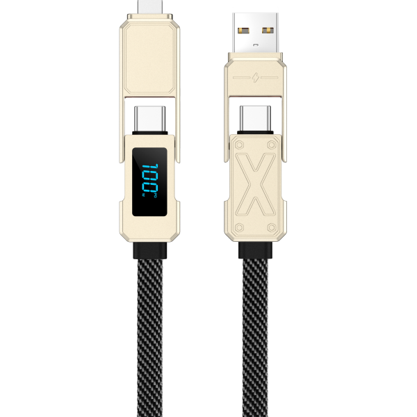 WiWU Wi-C039 Titan 100W USB إلى Type-C، من type-C إلى كابل شحن سريع 15 سم