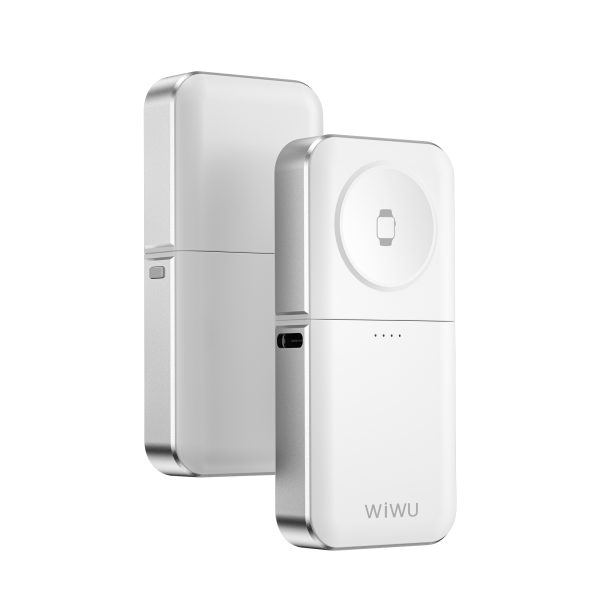 WiWU Wi-M21 3 in 1 Watch Charger - White