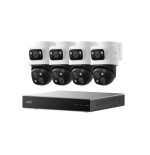 نظام أمان EUFY PoE NVR S4 Max Power Over Ethernet، سلكي، تسجيل 247، كاميرا ثلاثية العدسات Bullet-PTZ HDD بسعة 2 تيرابايت مثبتة مسبقا