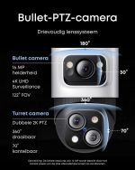 eufy PoE NVR Security System S4 Max Power Over Ethernet, Wired, 247 Recording, Triple Lens Bullet-PTZ Cam pre‑installed 2 TB HDD