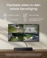 eufy PoE NVR Security System S4 Max Power Over Ethernet, Wired, 247 Recording, Triple Lens Bullet-PTZ Cam pre‑installed 2 TB HDD