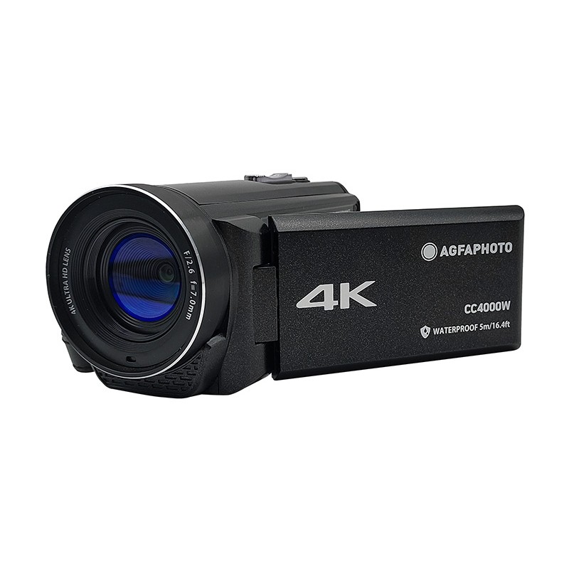 كاميرا Agfaphoto Realimove Cc4000W 4K مقاومة للماء - أسود (14) Agfaphoto Realimov Cc4000W كاميرا 4K مقاومة للماء - أسود