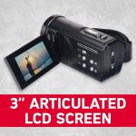 AgfaPhoto Realimov CC4000W كاميرا 4K مقاومة للماء - أسود