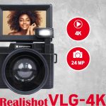 مجموعة كاميرا تدوين فيديو Agfaphoto Realishot VLG4KDIG 24 ميجابكسل 4K بزاوية 16X Digital Zoom - أسود