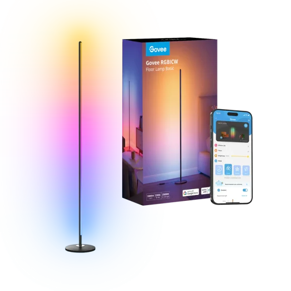 Govee RGBICW Smart Corner Floor Lamp