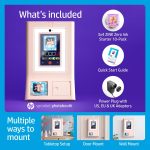 طابعة صور ملونة HP Sprocket Photobooth 3×4 بشاشة لمس LED