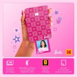 طابعة صور محمولة فورية من KODAK Barbie x Step Slim Wireless - بلون داكن برينك