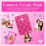طابعة صور محمولة فورية من KODAK Barbie x Step Slim Wireless - بلون داكن برينك