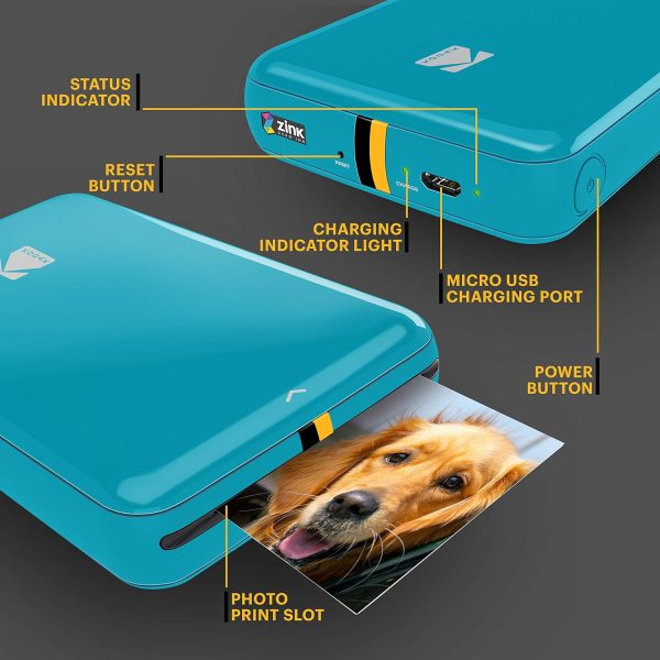 طابعة KODAK Step الفورية مع BluetoothNFC