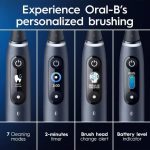 فرشاة أسنان كهربائية من نوع Oral-B iO Series 9N مع حقيبة شحن وحقيبة تجميل - أسود أونيكس