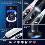فرشاة أسنان كهربائية من نوع Oral-B iO Series 9N مع حقيبة شحن وحقيبة تجميل - أسود أونيكس