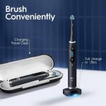 فرشاة أسنان كهربائية من نوع Oral-B iO Series 9N مع حقيبة شحن وحقيبة تجميل - أسود أونيكس
