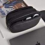 WiWU Salem Anti-Theft PU Travel Pouch - Black - Image 3