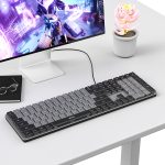 لوحة مفاتيح WiWU KB-01 ميكانيكية مكتبية سلكية - سوداء