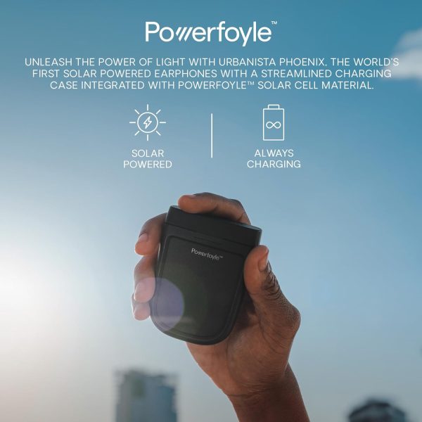 Urbanista Solar Powered Hybrid Active Noise Cancelling Wireless Earbuds