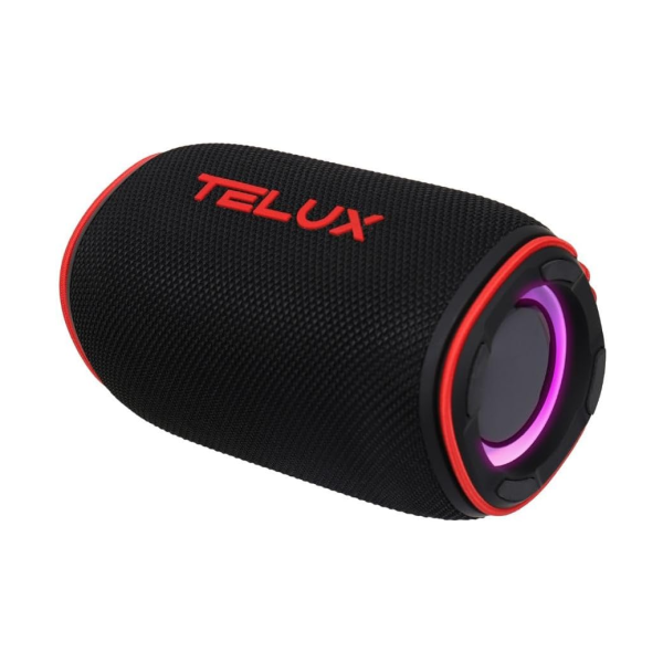 مكبر صوت لاسلكي Telux HiBass15 بقوة 15 واط، أسود وأحمر