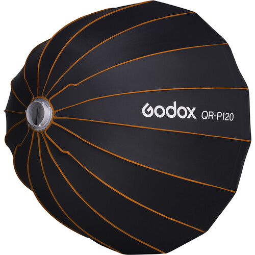 سوفت بوكس بارابوليك سريع الفك من Godox مقاس 120 سم بتركيب Bowens مع شبكة