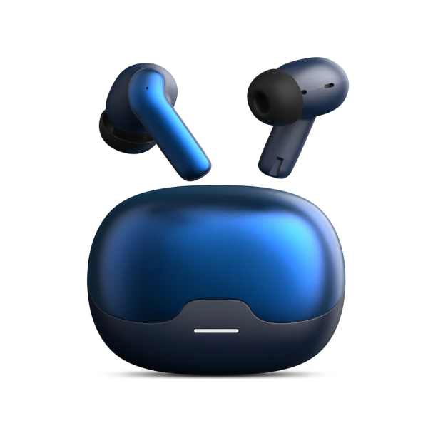 Iq Touch TWS with AI Translation ANC earbuds, 4 mics , 400 mah battery case - Blue