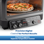 Jeroma Rotaro Electric Rotating Pizza Oven with 450°C Heat, Rotating Stone, Stainless Steel Countertop