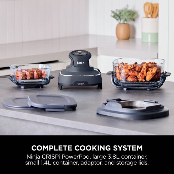 Ninja Crispi 4-in-1 Portable Glass Air Fryer-Cyberspace FN101MEGY