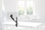 Hama Monitor Holder with Height-Adjustable Gas Spring | 13"–35" Monitor Arm | Swivel, Tilt & Rotation | VESA Desk Mount | Black - Image 4