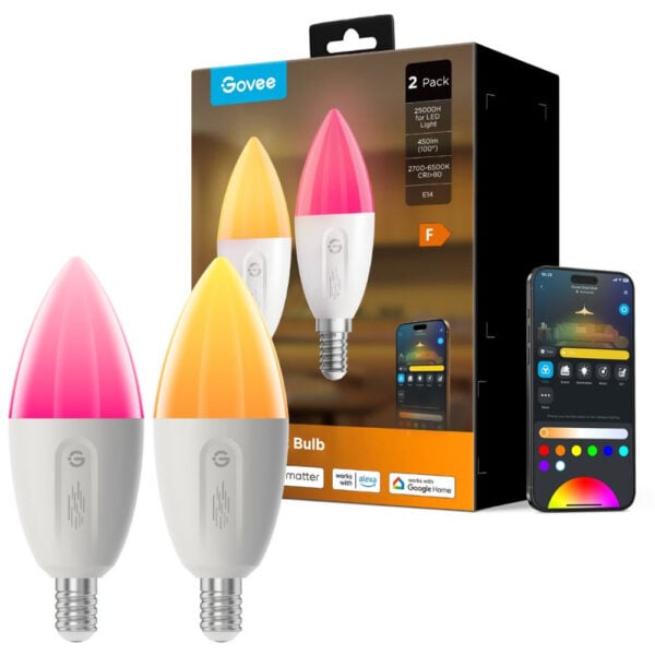 Govee Smart Bulb E14 RGBWW 2 Pack